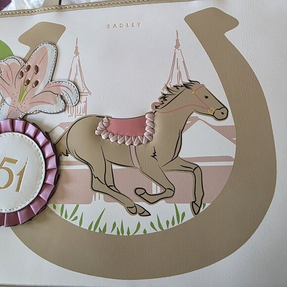 Radley London Kentucky Derby 151 Leather Satchel SS25 NWT - Picture 9 of 16